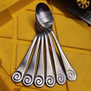 Robert Welch AMMONITE SATIN Stainless Flatware Teaspoon Individual